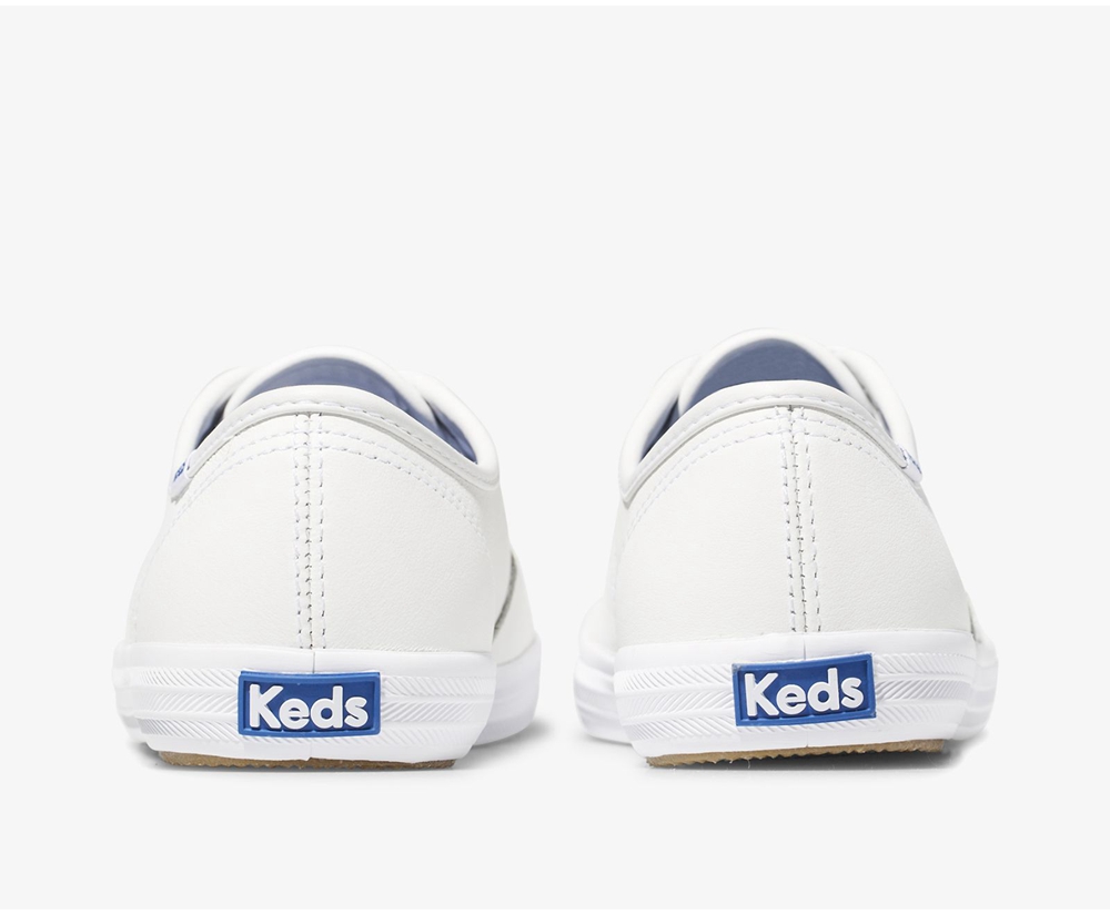 Keds Sneakers White - Champion Originals Leather - Womens WDTESP-039